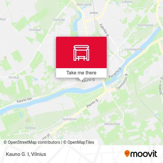 Карта Kauno G. I