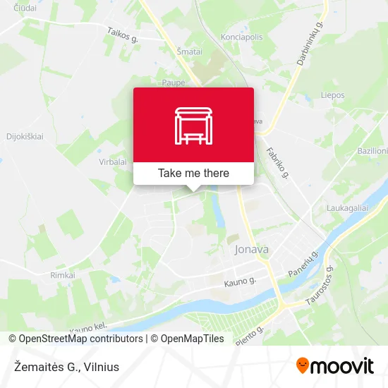 Карта Žemaitės G.