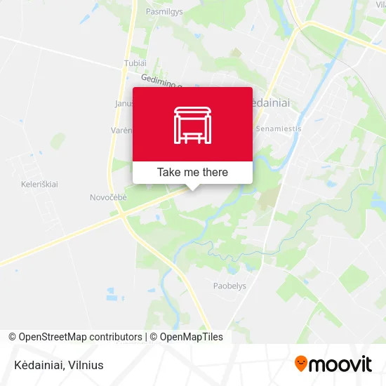 Карта Kėdainiai