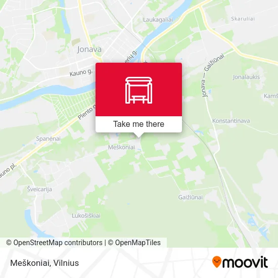 Карта Meškoniai
