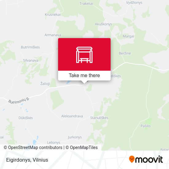 Карта Eigirdonys