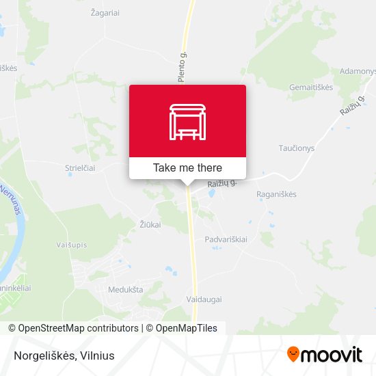 Карта Norgeliškės