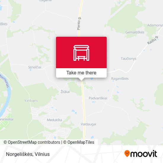 Карта Norgeliškės