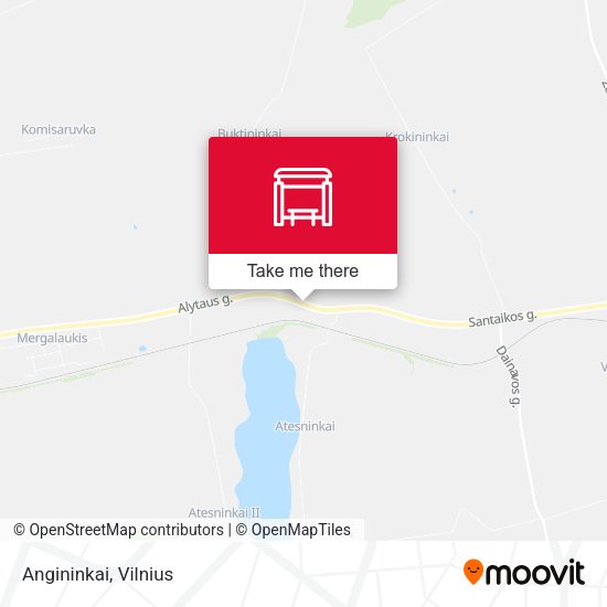 Карта Angininkai