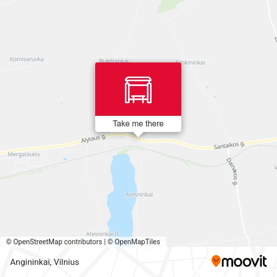 Карта Angininkai