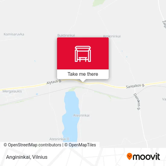 Карта Angininkai