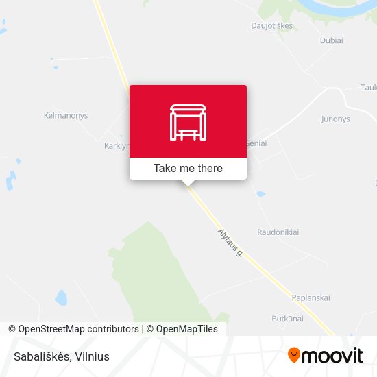 Карта Sabališkės