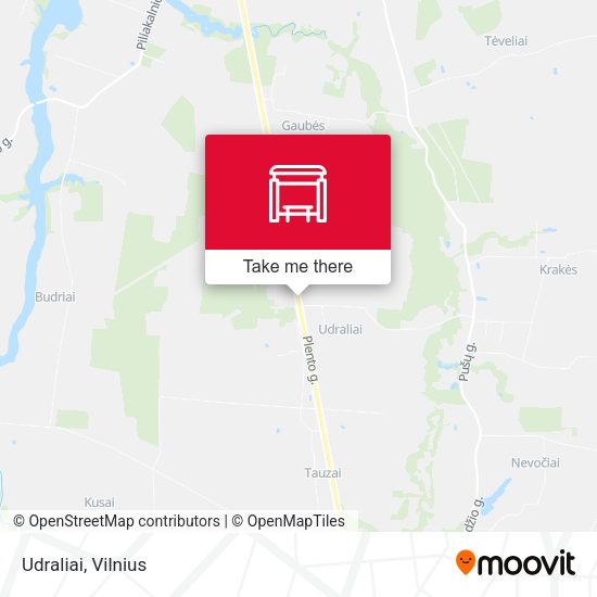 Карта Udraliai