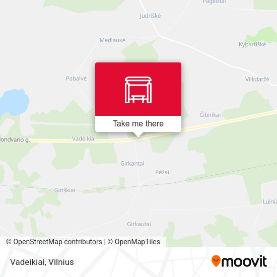 Карта Vadeikiai
