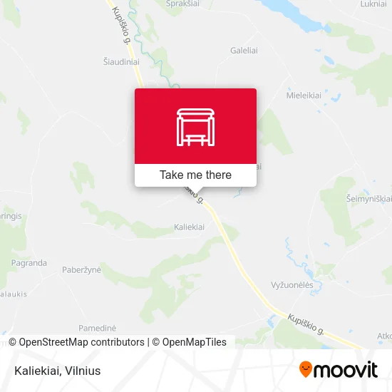 Карта Kaliekiai