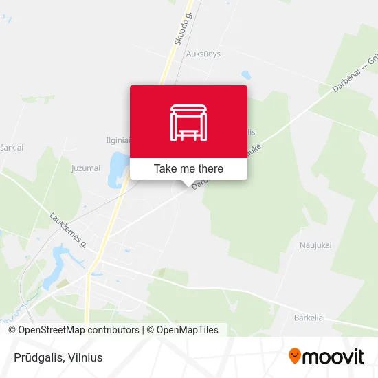 Карта Prūdgalis