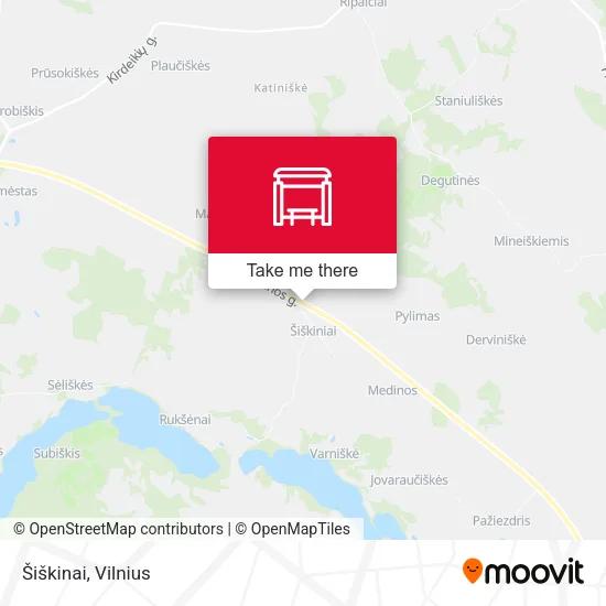 Карта Šiškinai