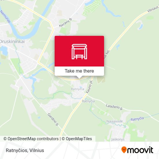 Карта Ratnyčios