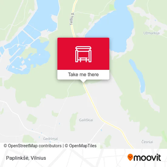 Карта Paplinkšė