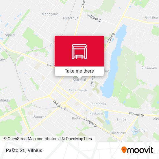 Карта Pašto St.