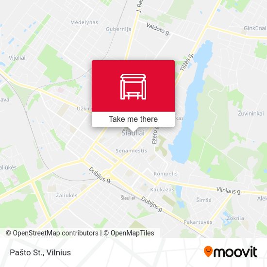 Карта Pašto St.