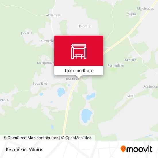 Карта Kazitiškis