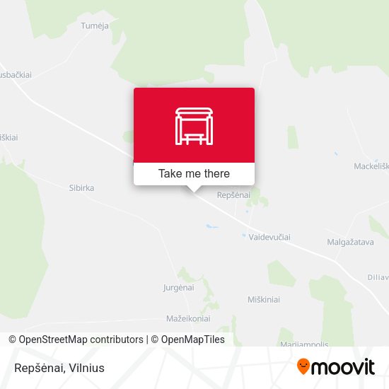 Карта Repšėnai