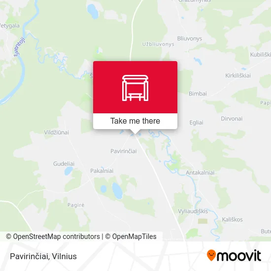 Карта Pavirinčiai