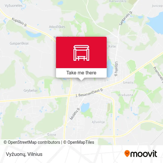 Карта Vyžuonų