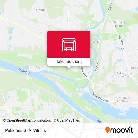 Карта Pakalnės G. A