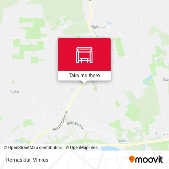 Карта Romaškiai