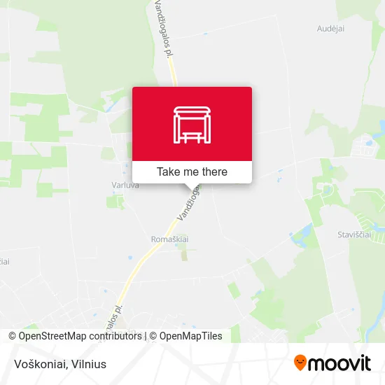Карта Voškoniai