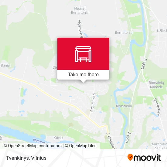 Карта Tvenkinys