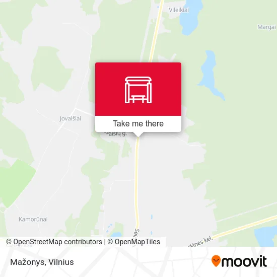 Карта Mažonys