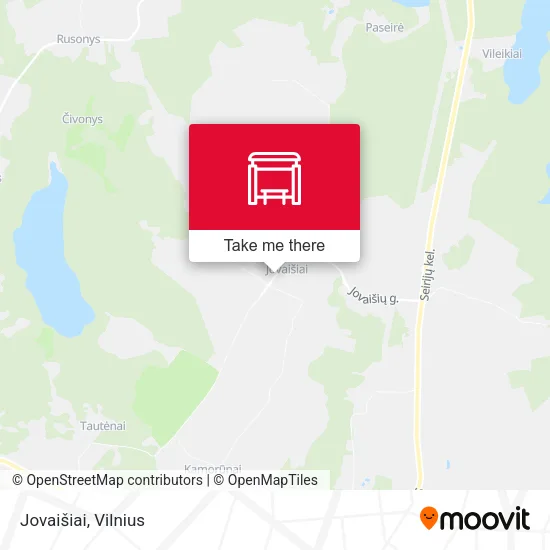 Карта Jovaišiai