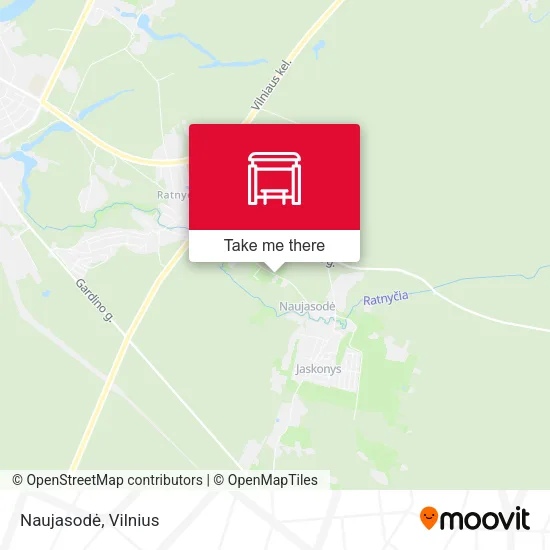Карта Naujasodė