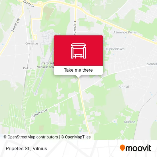 Pripetės St. map