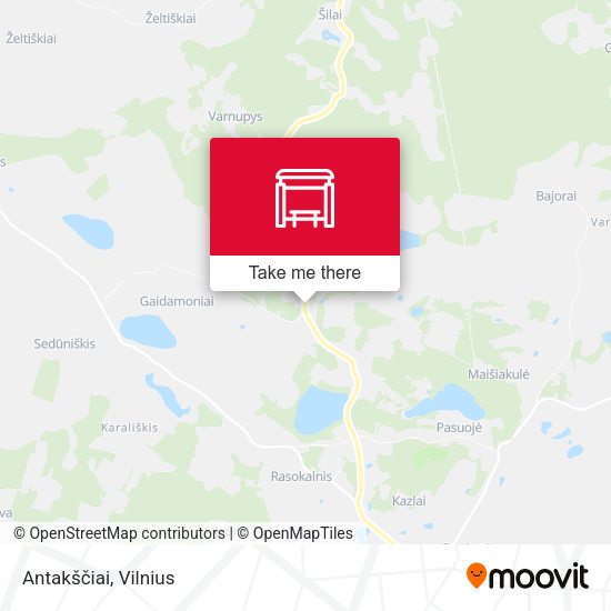 Карта Antakščiai