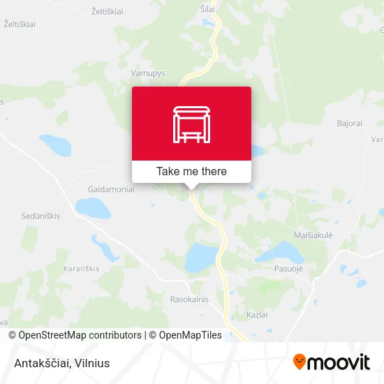 Карта Antakščiai
