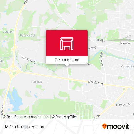 Карта Miškų Urėdija