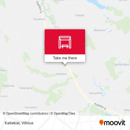 Карта Kaliekiai