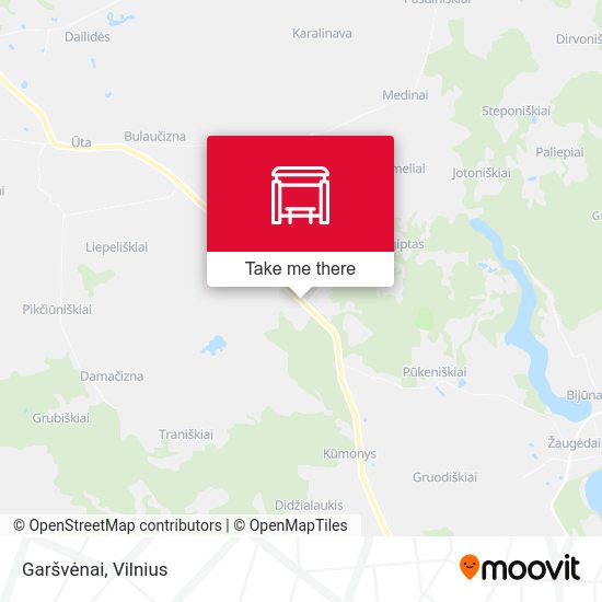 Карта Garšvėnai