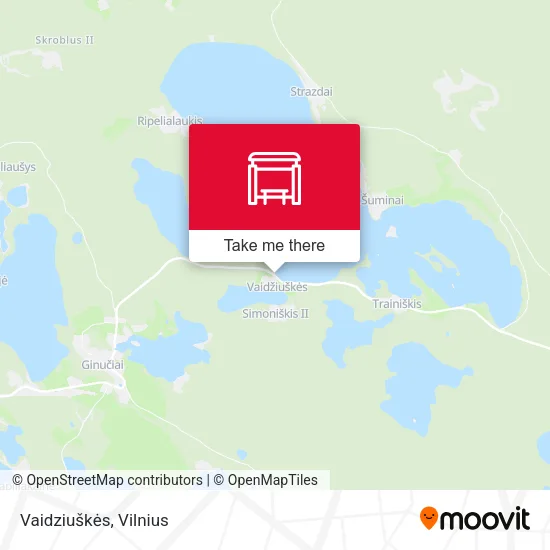 Карта Vaidziuškės