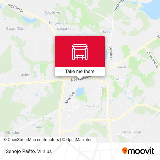 Карта Senojo Pašto