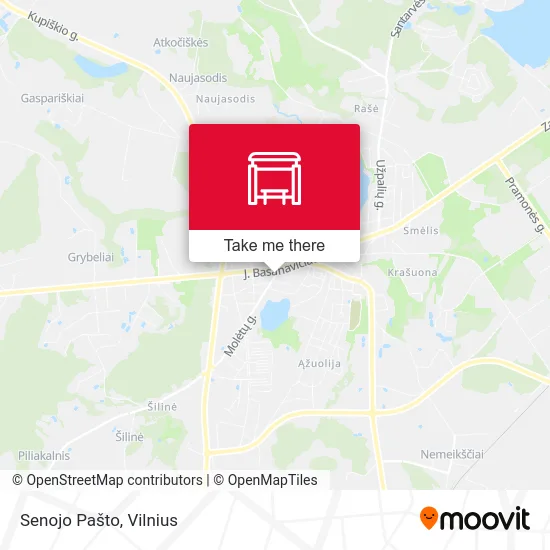 Карта Senojo Pašto