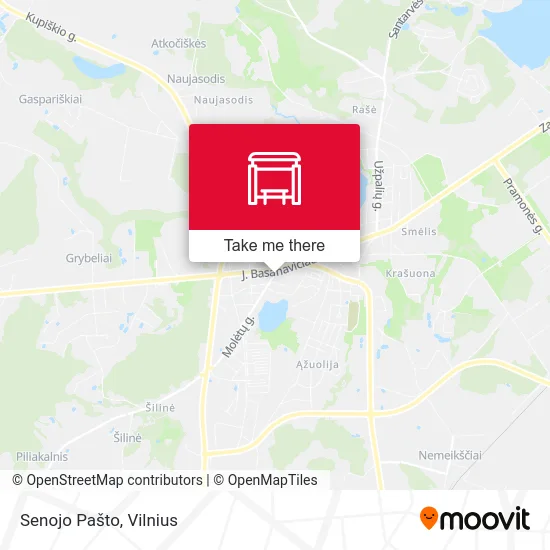 Карта Senojo Pašto