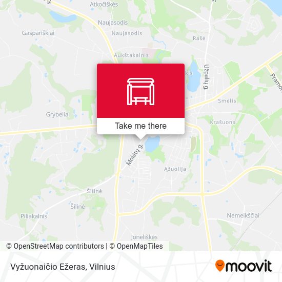 Карта Vyžuonaičio Ežeras