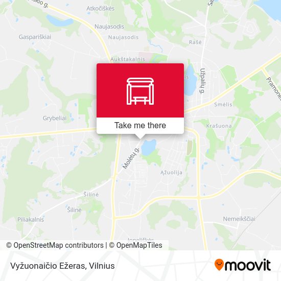 Карта Vyžuonaičio Ežeras