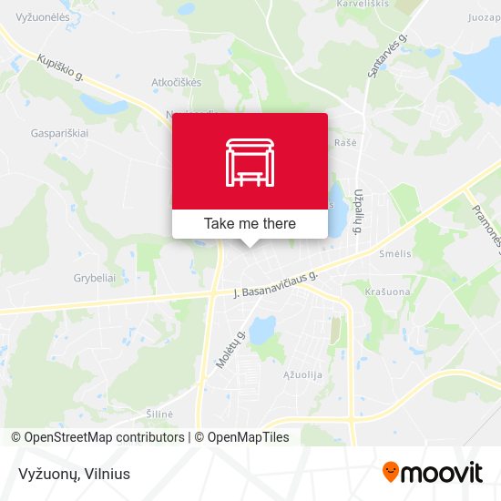 Карта Vyžuonų