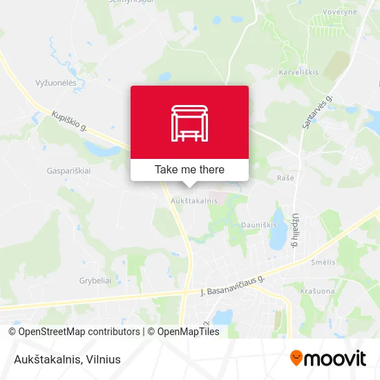 Карта Aukštakalnis