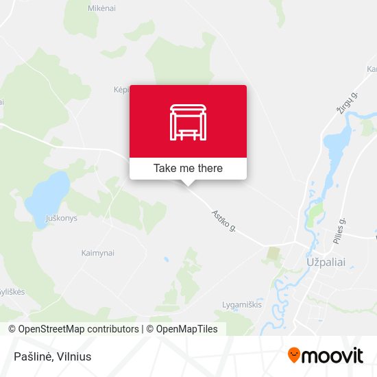 Карта Pašlinė