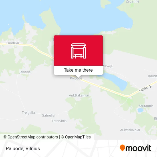 Карта Paluodė