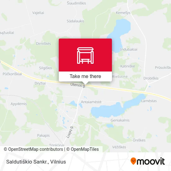 Карта Saldutiškio Sankr.