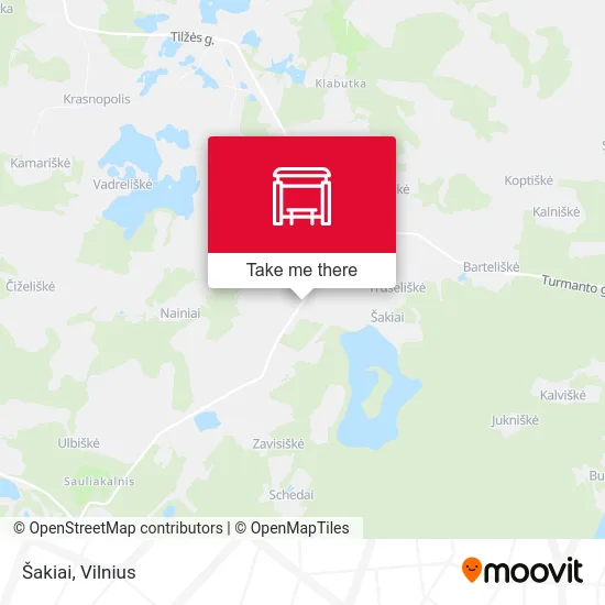 Карта Šakiai
