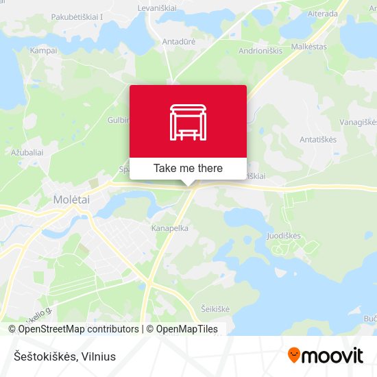 Карта Šeštokiškės